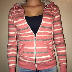 Brooklyn cloth Striped Zip Up